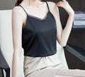 Elegant Chiffon Vest for Women with Adjustable Collar - Lightweight Sleeveless Autumn Inner Top