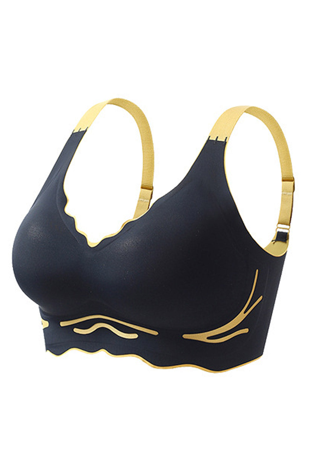 Women Plus Seamless Thai Latex vest-style Pushup Bra