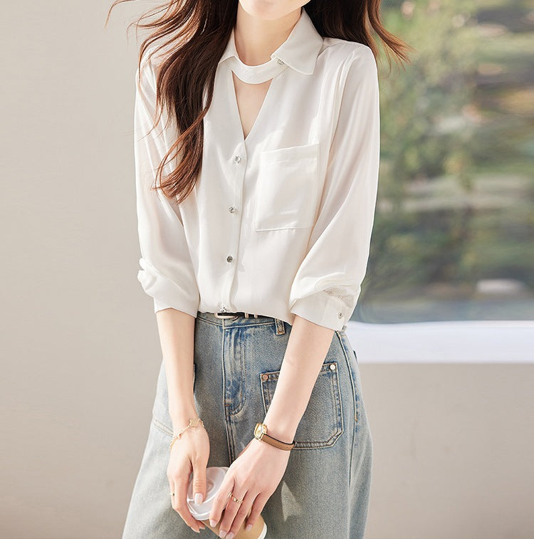Women's New Spring & Autumn Long Sleeve Shirt - Modern Everyday Style