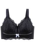 Women Plus Push up Lace Bra Wire Free Non Padded Cotton Non Padded Cotton Bra