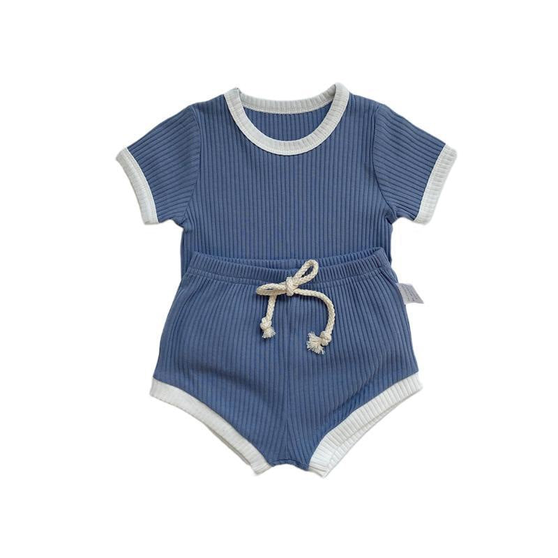 Summer Baby Boys & Girls Striped Sports Outfit - RAC26JP5381BATS