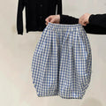 Baby Summer Casual Color-Block Plaid Bloomers - RAC26JP5430BATB