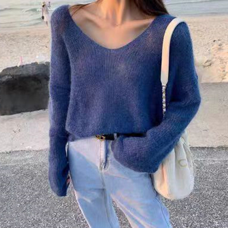 Women's Loose Fit Lazy-Style Early Autumn Sweater Jacket - Trendy New Cyber Fashion