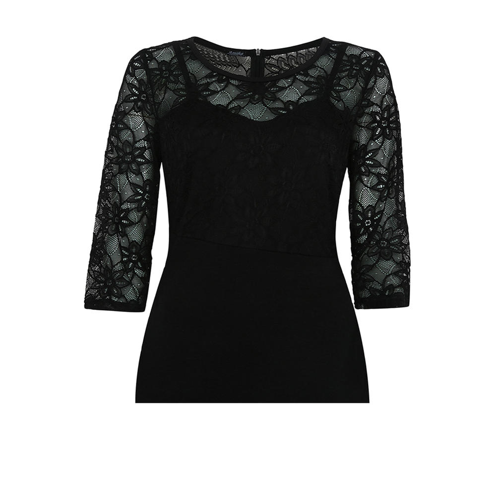 Women Round Neck Pencil Party Dress