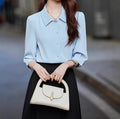 Elegant Women's Chiffon Blouse - Lightweight Summer Top with Soft Flowing Design