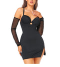 New Suspender Dress – Tight Split Hip Skirt