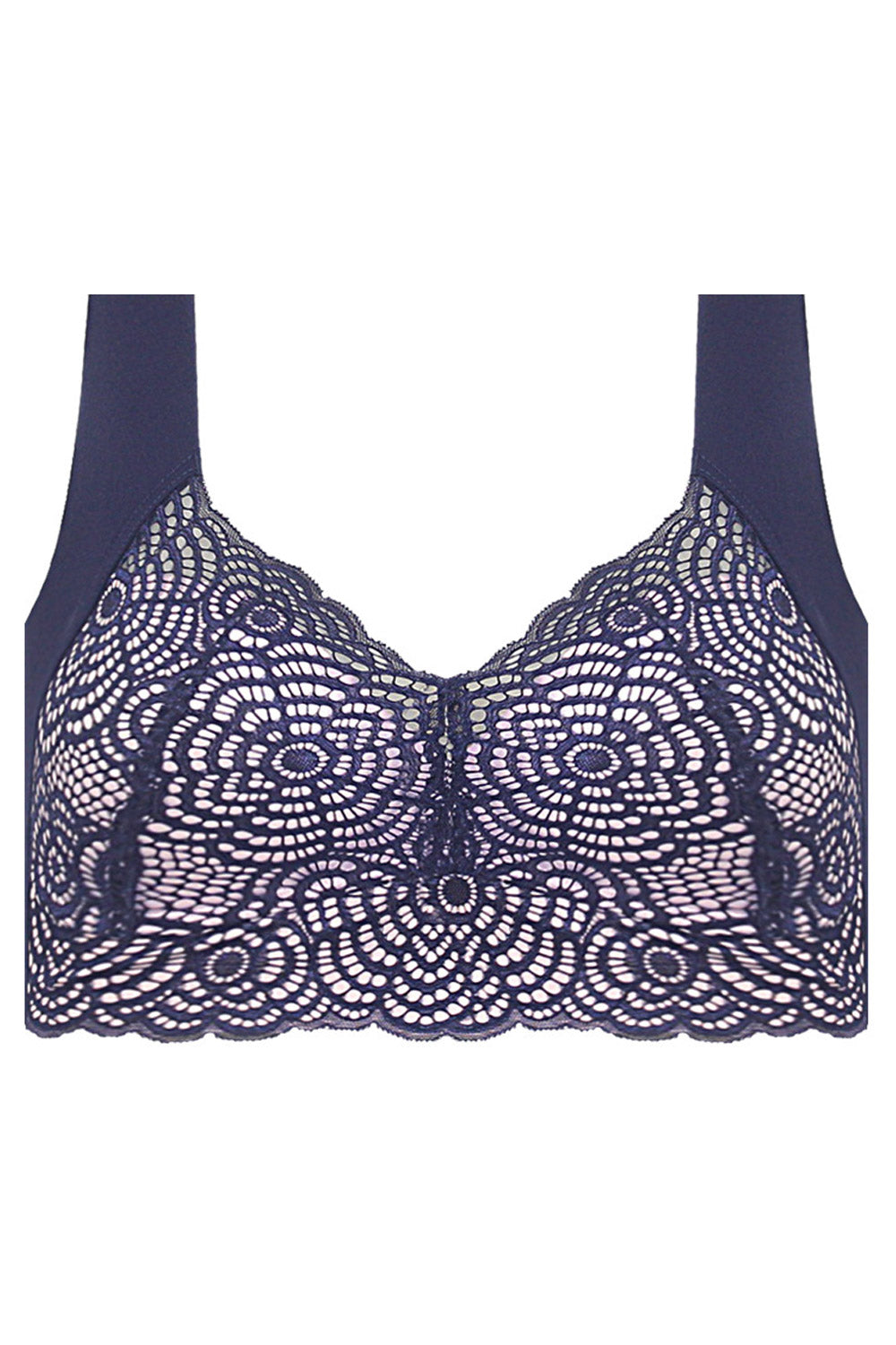 Women Plus Air Ultimate Lift Bra Stretch Full-Figure Seamless Lace Cut-Out Bra