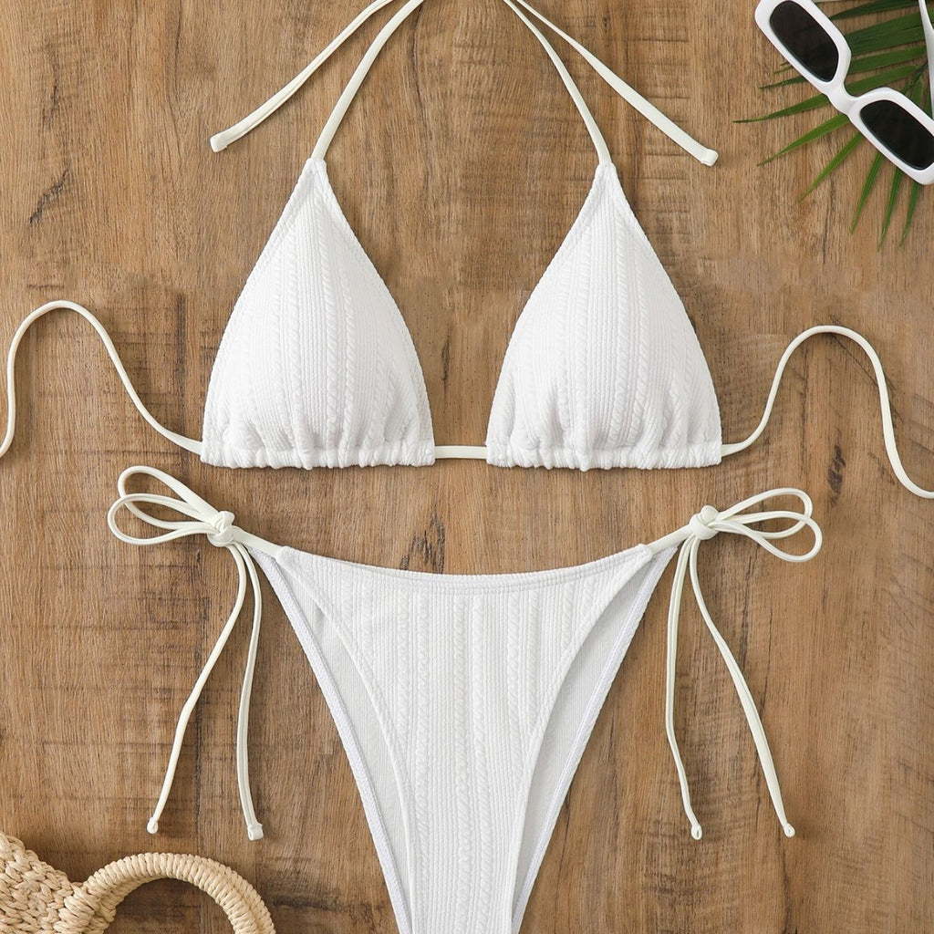 New Multi-Neck Strap Hot Spring Swimsuit Three-Piece Spice Girl Split Bikini