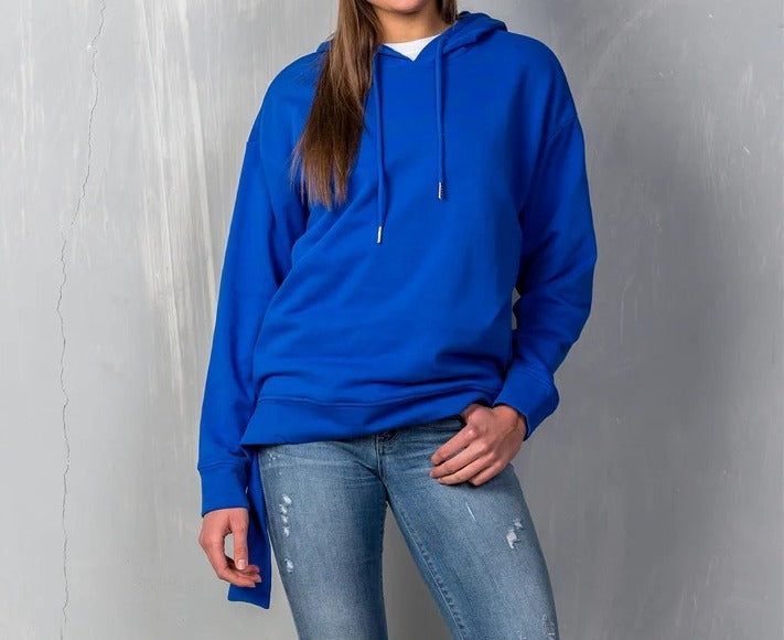 Women's Uneven Hem Graphic "venice" Pullover Hoodie