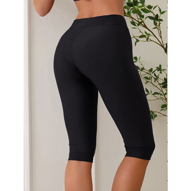 New Solid Color High-Waist Slimming Quick-Dry Waterproof Women's Diving Pants