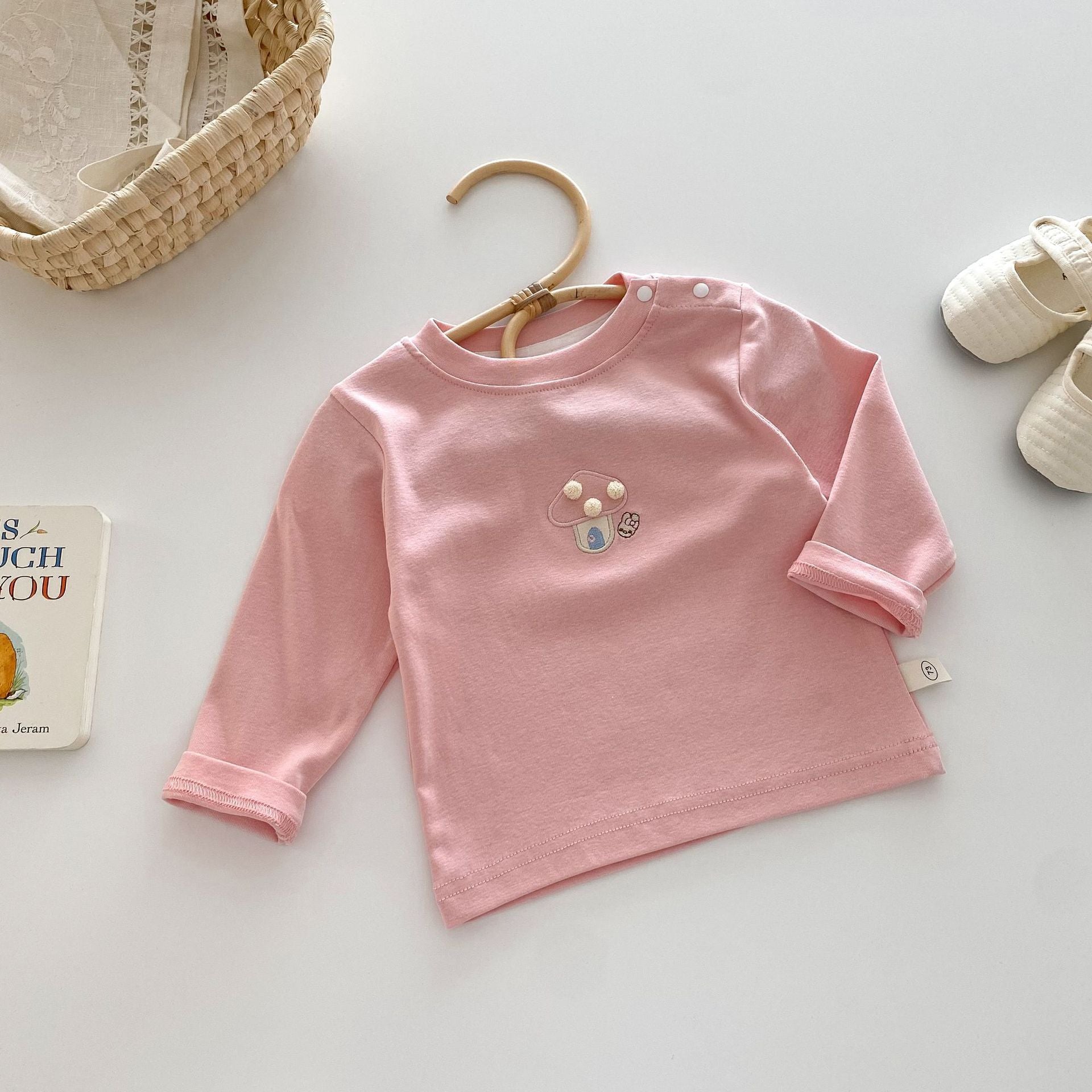 Girls' Autumn Simple Casual T-Shirt - RAC26JP5512BATT