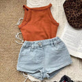 Girls Summer Solid Color Camisole Vest - RAC26JP5470BATT