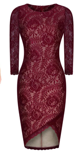 Women Bodycon Lace Dress