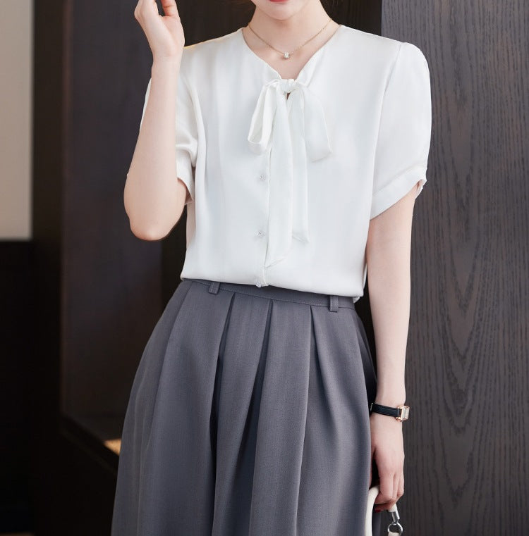 Women's Chiffon Shirt - Summer New Style Lightweight Elegant Top