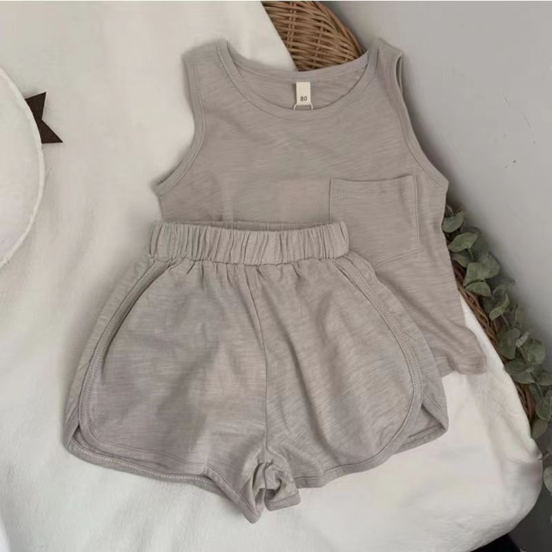 Summer Baby & Kids Striped Vest Top and Shorts Set - RAC26JP5396BATS