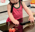 Boys and Girls Summer Vest – Baby Letter Print Color-Block Sleeveless Top for Inner & Outer Wear - RAC26JP5484BATT