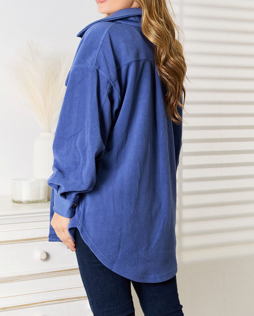 Women's Heimish Cozy Girl Full Size Button Down Shacket