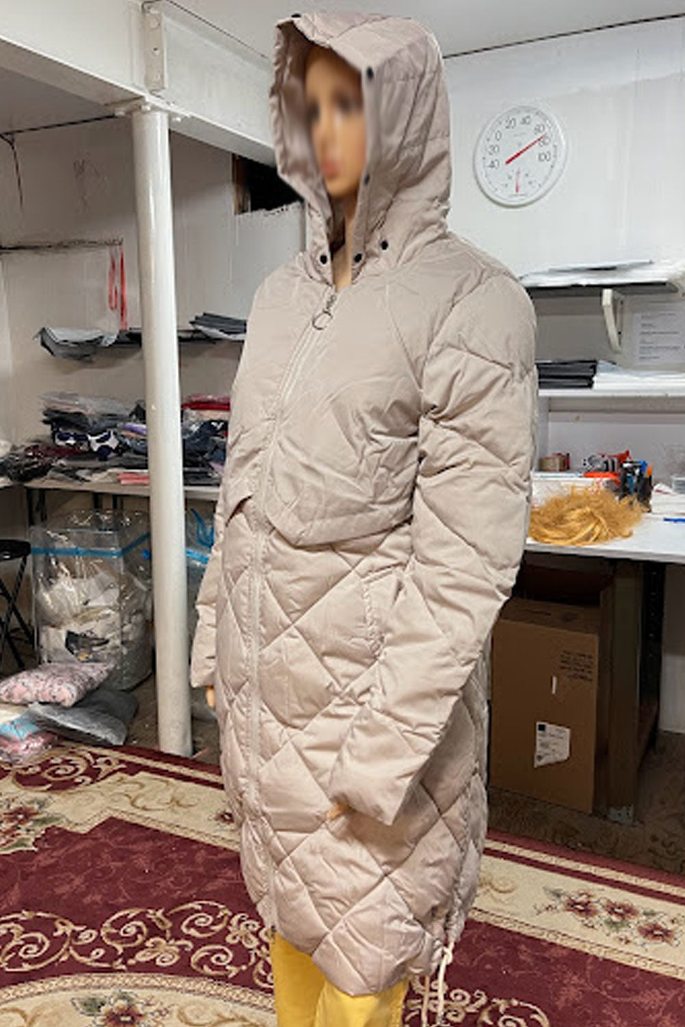 Women Pacifying Hooded Neck Zip Closure Nicely Designed Thick & Warm Winter Padded Jacket
