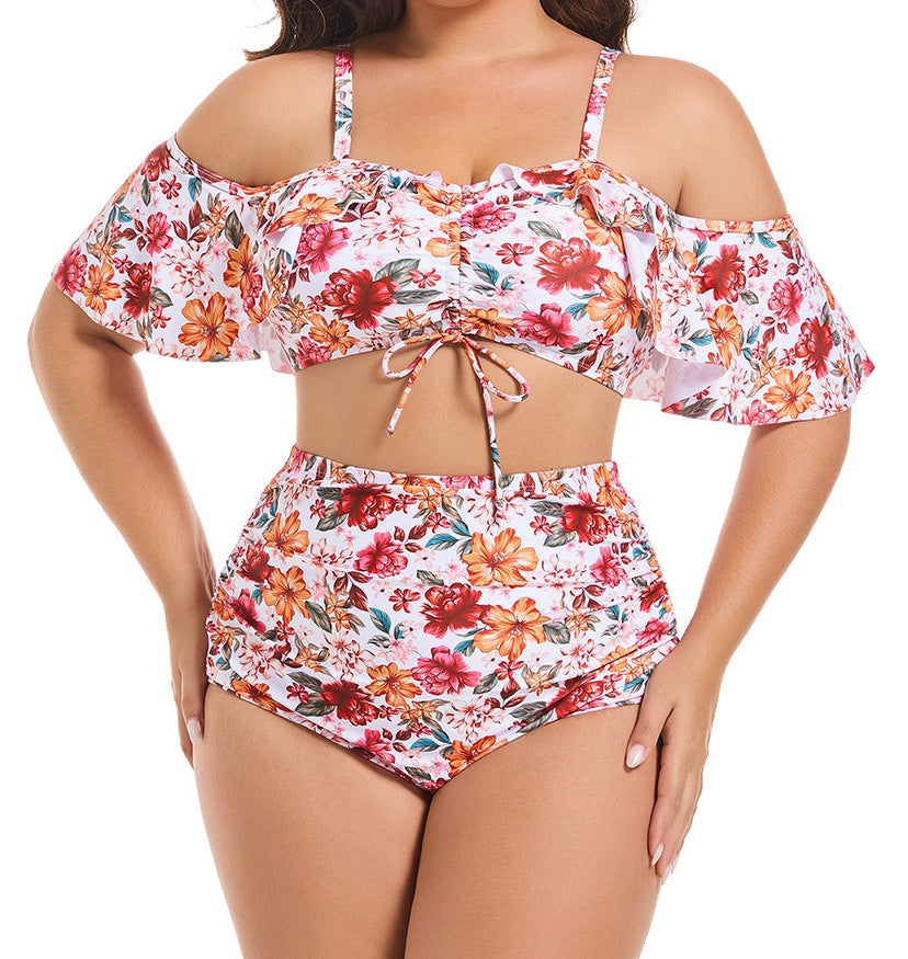 Plus Size Bikinis for Curvy Women – Tummy Control Two-Piece Swimwear for Flattering Fit - RAC25JP2611WPSW