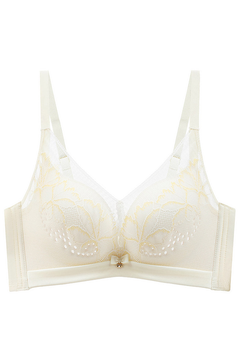 Women's Summer Lace Non-Steel Ring Non-Magnetic Adjustable Push-Up Bra