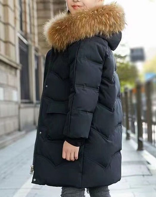 Winter New Girls' Korean Style Cotton-Padded Jacket - RAC25JP3258GOW