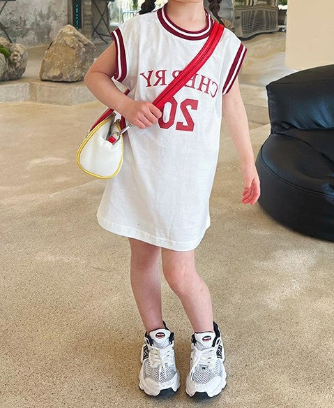 Girls' Summer Basketball Sports Princess Vest Dress - RAC26JP5511BATT