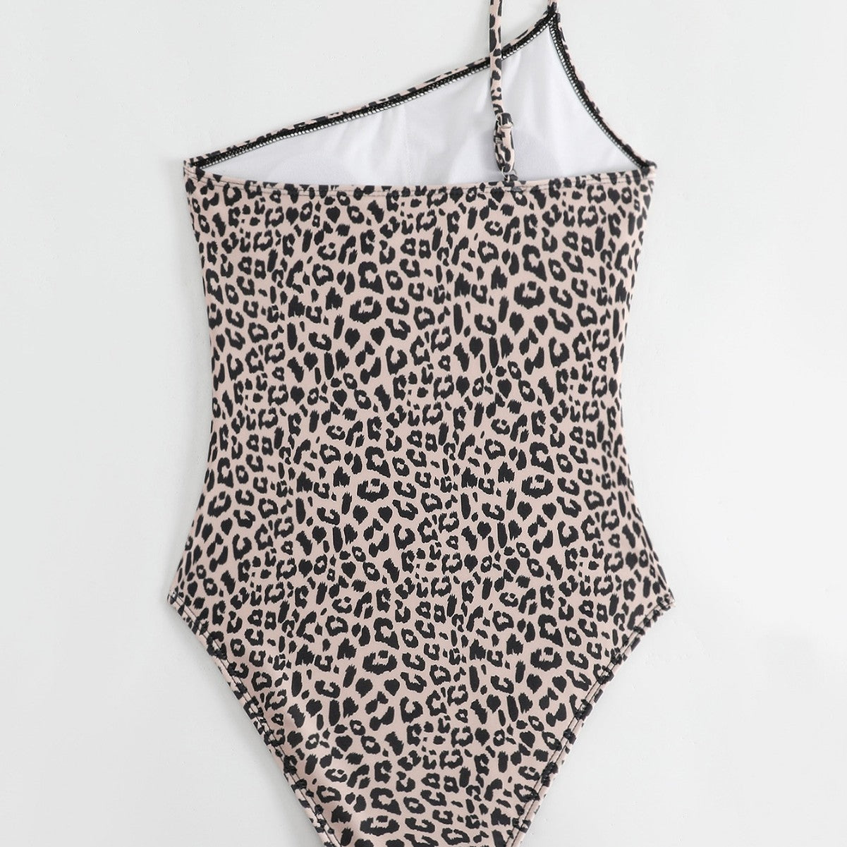 New Corrugated One-Shoulder Backless One-Piece Swimsuit - Stylish Beachwear