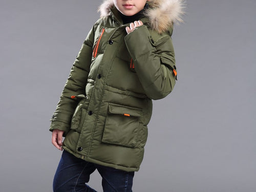 Boys' Puffer Hooded Jacket (2)