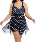 Women's Conservative Oversized Swimsuit – Modest One-Piece Swimwear for Spring, Plus Size Friendly