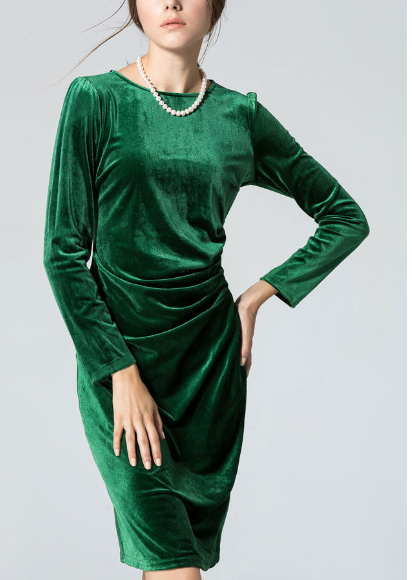 Slim Fit Long Sleeve Sheath Dress