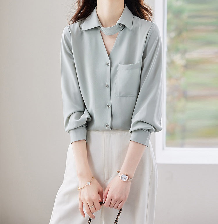 Women's New Spring & Autumn Long Sleeve Shirt - Modern Everyday Style