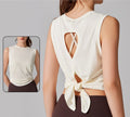 Sleeveless Sports Vest - Summer Running & Fitness Top, Loose Cover-Up, Slit Outerwear, Backless Yoga Wear