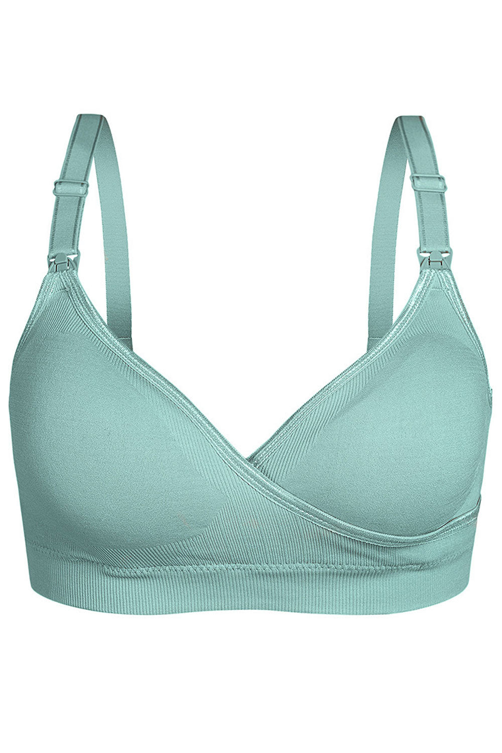 Women New Beautiful, Adjustment Gathered Seamless Front Buckle Cross Breastfeeding Detachable Double Shoulder Strap Back Four Ro