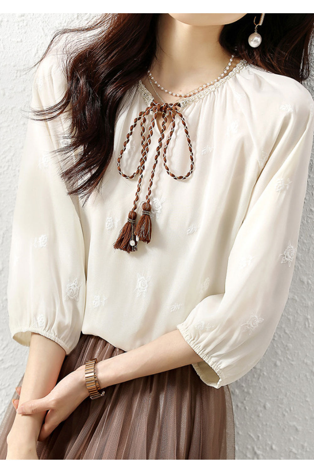 Women's Western Style Design Shirt Chic Beautiful Small Shirt Early Spring Coat