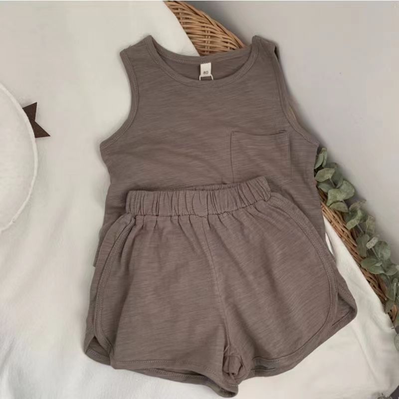 Summer Baby & Kids Striped Vest Top and Shorts Set - RAC26JP5396BATS