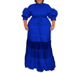 Elegant Plus Size Semi-Mesh Short-Sleeved Autumn Cardigan Dress with Collar & Low Neckline