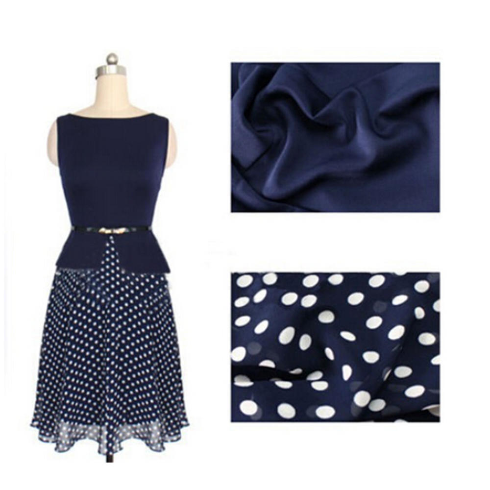 Women Polka Dot Bottom Dress