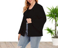 Spring Bestseller! Plus Size Flared Sleeve Long-Sleeve Cardigan – Lightweight, Slimming, and Stylish Layer for Women