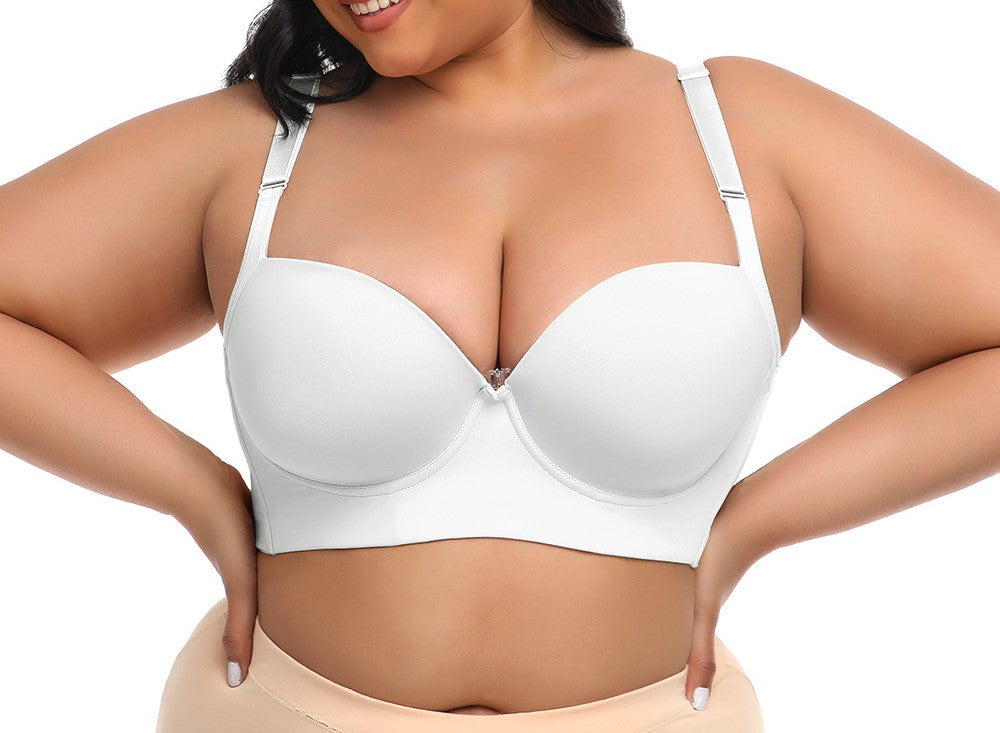 Women’s Adjustable Lift & Support Bra – Side Breast Control, Anti-Sagging Design, Full Coverage Push-Up,