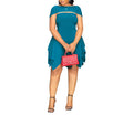 Women's Ruffled Tube Top Bodycon Dress – European Street Style Mini Dress