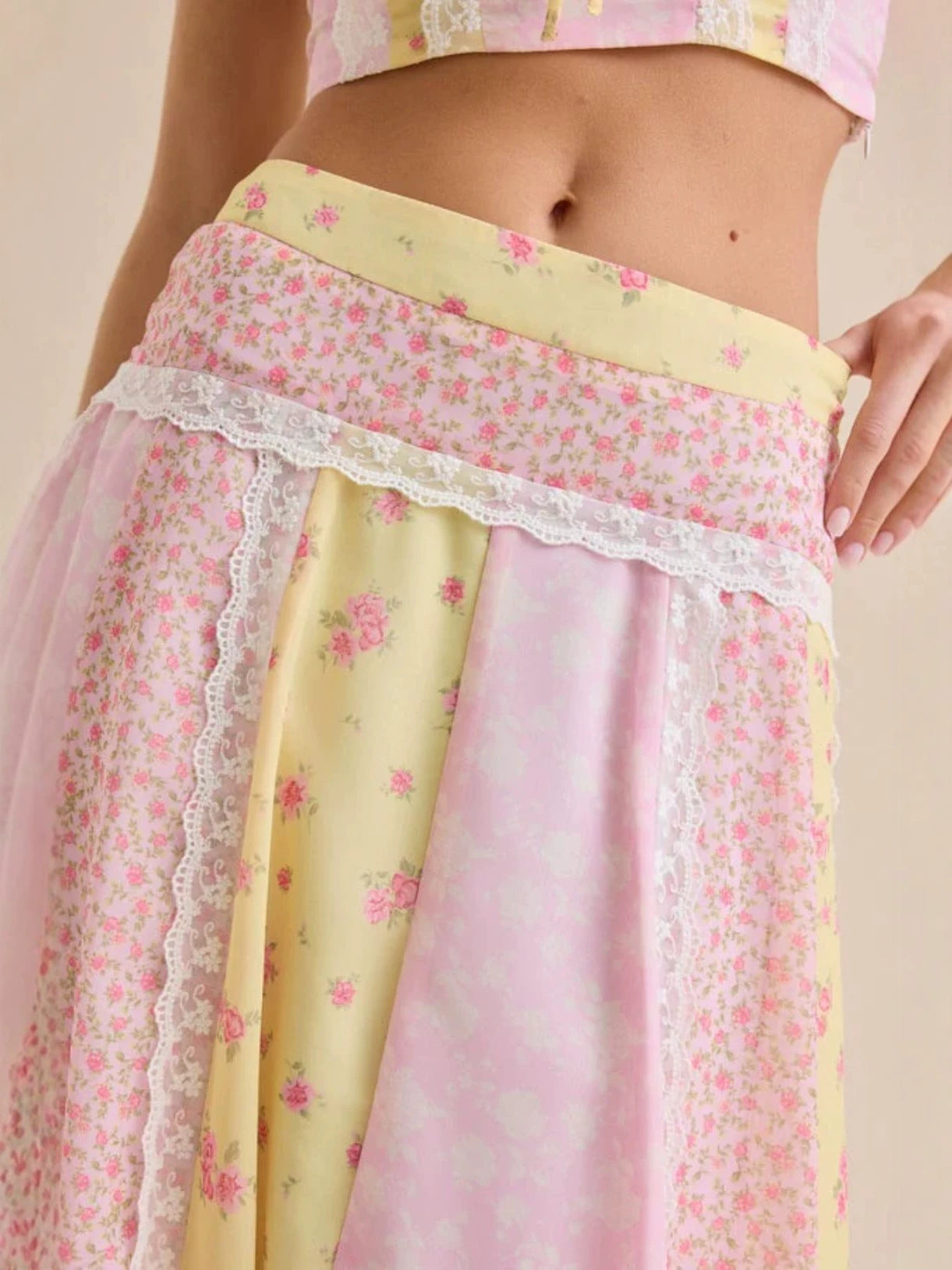 Spring and Summer New Printed Camisole and Long Skirt Two-Piece Set for Women