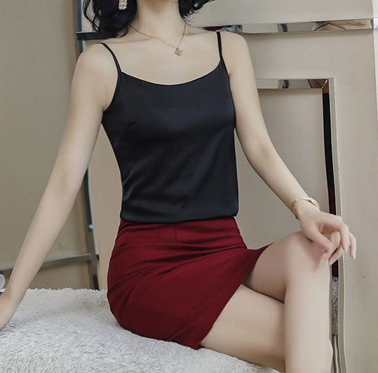 Women's Summer Chiffon Top - Lightweight Inner & Outer Wear Sleeveless Fashion Blouse