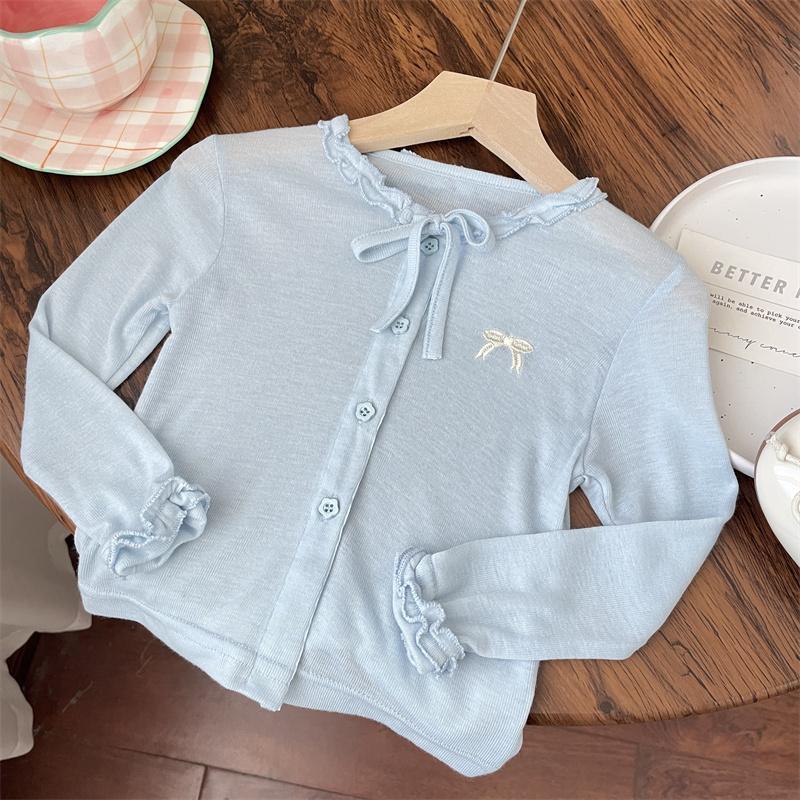 Girls Summer Lace Coat – Sweet Bow Lightweight Outerwear for Babies & Toddlers - RAC26JP5467BATT