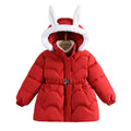 Winter Girls' Thickened Warm Faux Fur Coat – Cozy Plush Outerwear for Toddlers & Preschoolers - RAC25JP3242BOW