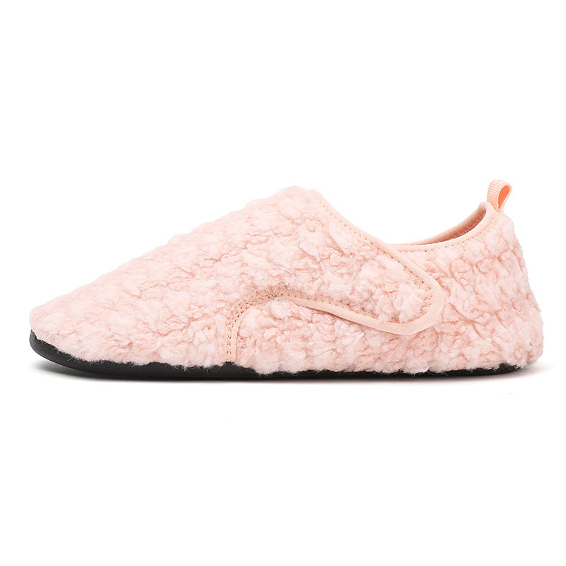 Cotton Slippers for Women - Autumn & Winter Warm Velvet Indoor Shoes, Thick Non-Slip Sole Home Slippers