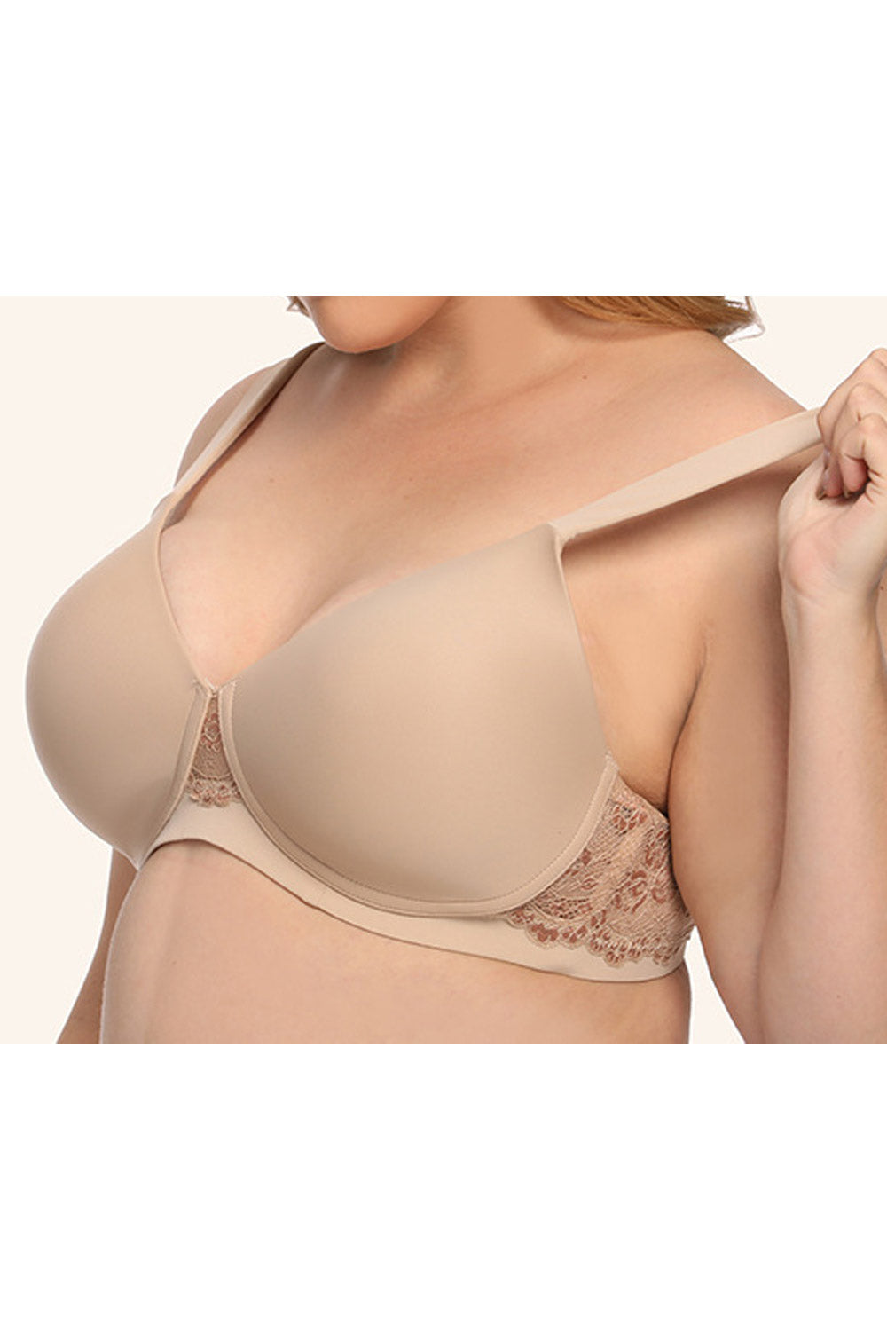 Women Plus Full Figure Wireless Smoothing Bra