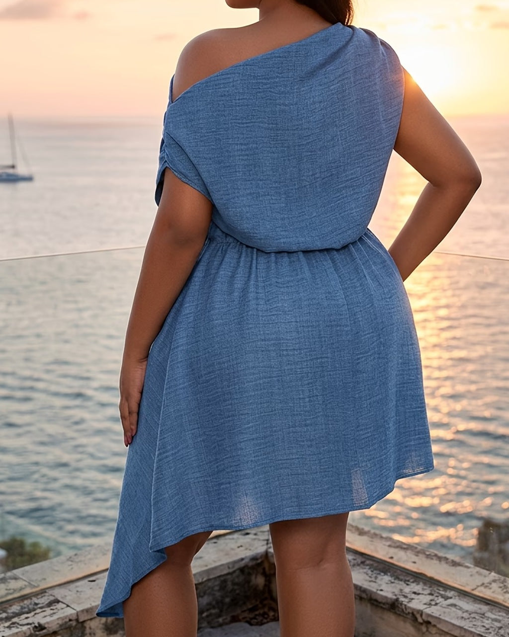 Women's Irregular Hem Casual Summer Dress