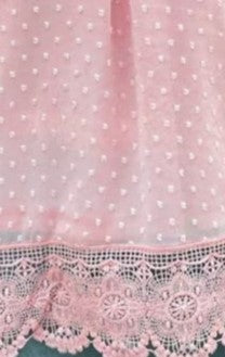 Summer Style Elegant V Neck Three-Quarter Sleeve Cut-Out Lace Detail Top for Women