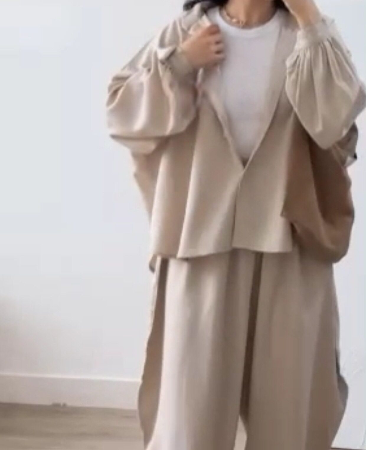 Lazy Style Women's Casual Cardigan & Solid Color Pants Two-Piece Set