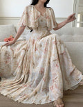 Women's Elegant Printed Maxi Dress – Long Flowing Dress with Soft Fabric, Comfortable Fit, Everyday and Special Occasion Wear